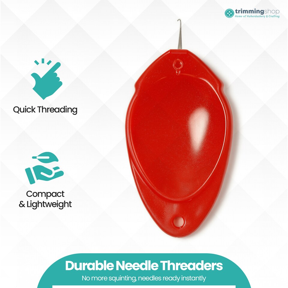 image 1 of Needle Threader With Plastic Handle Multicolour - 10pcs