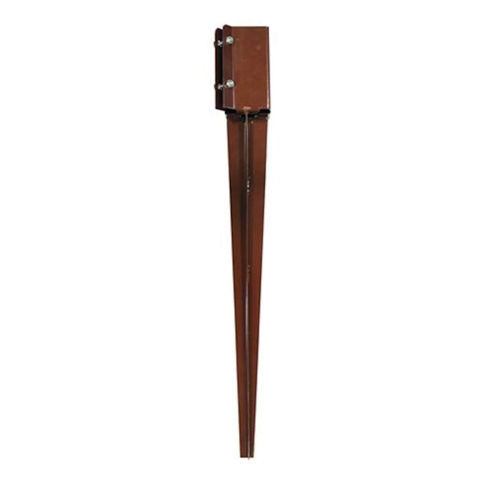 Timco - Drive in Post Spike - Bolt Secure - Oxide Red (Size 100 x 600mm - 1 Each)