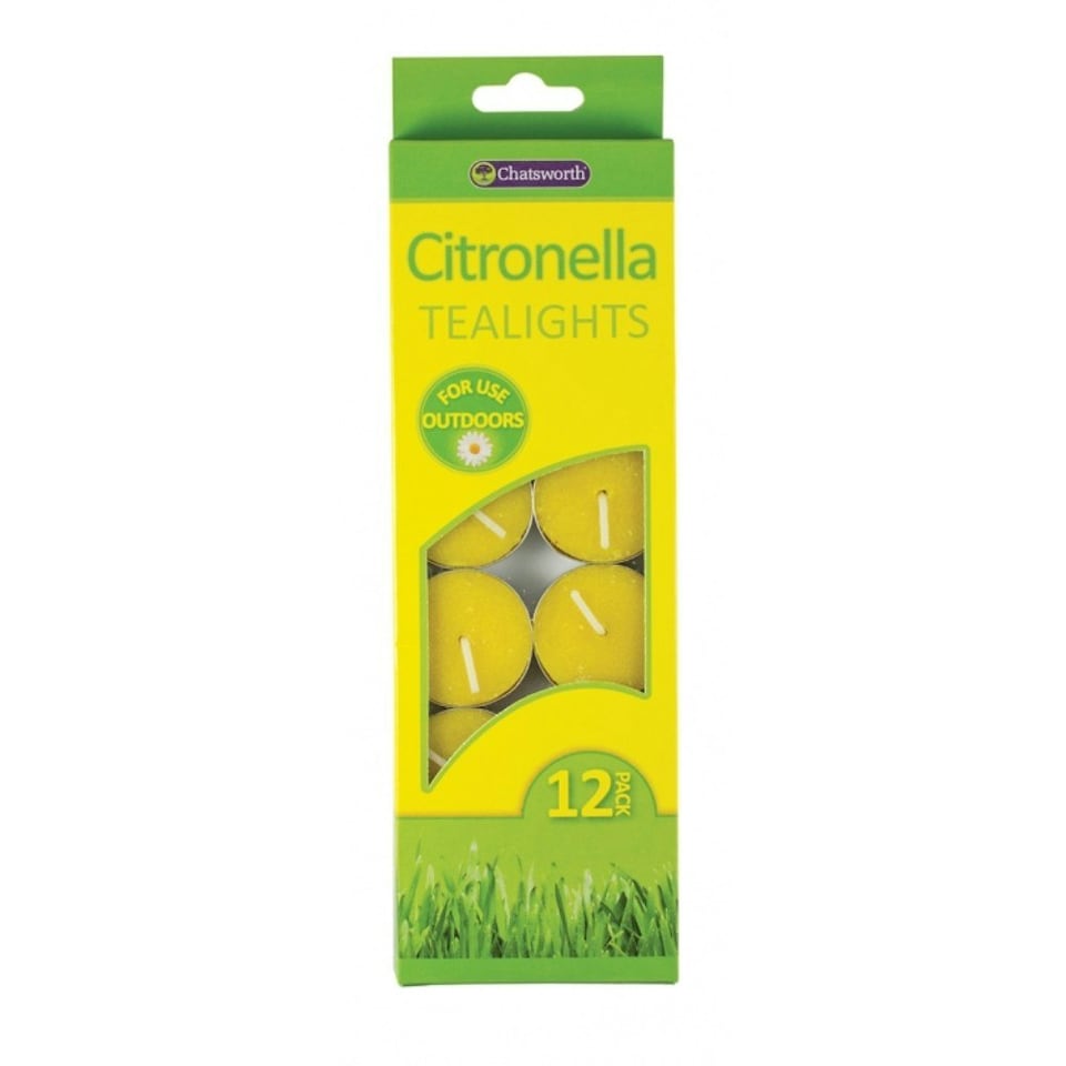 image 1 of Pack of 12 Citronella Tealights Candles