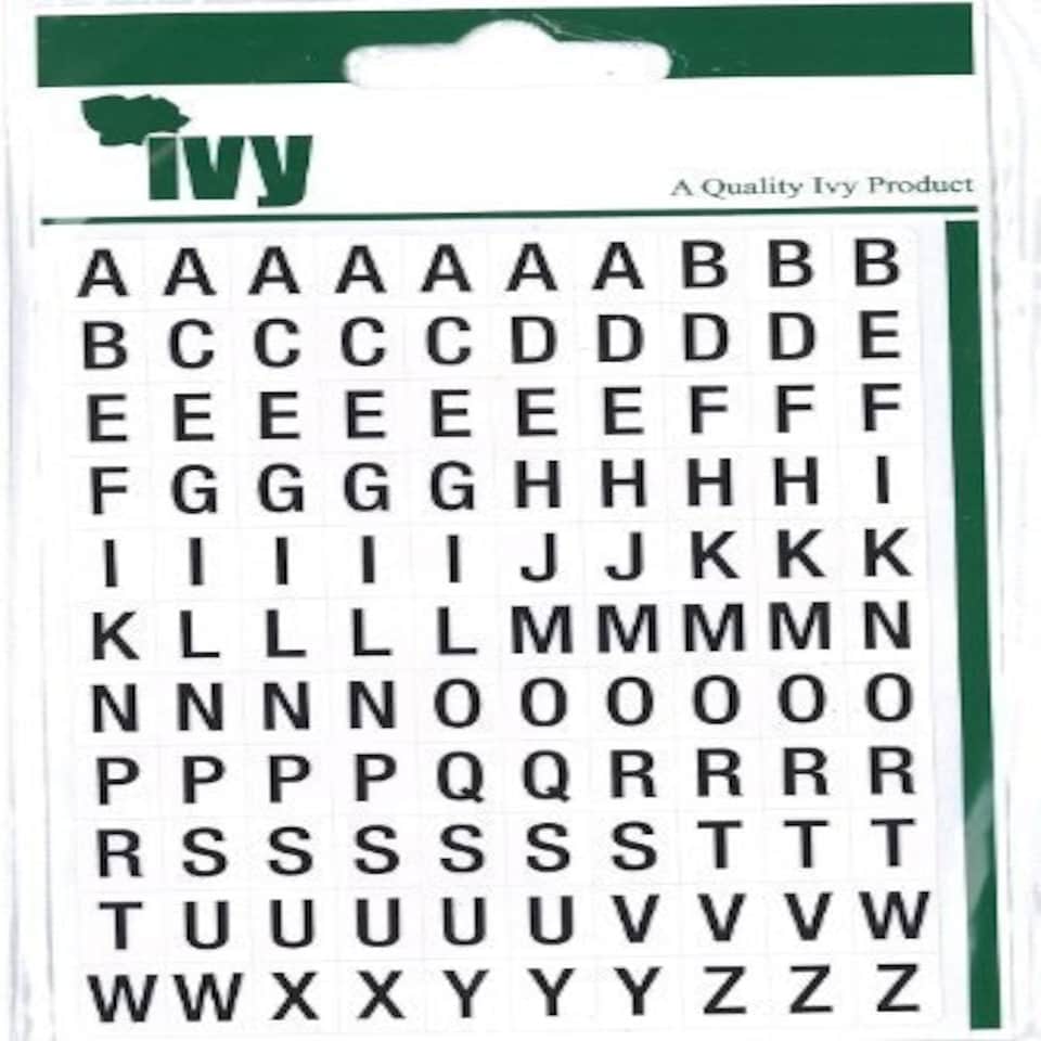 image 1 of Ivy Black A-Z Letters. 231085