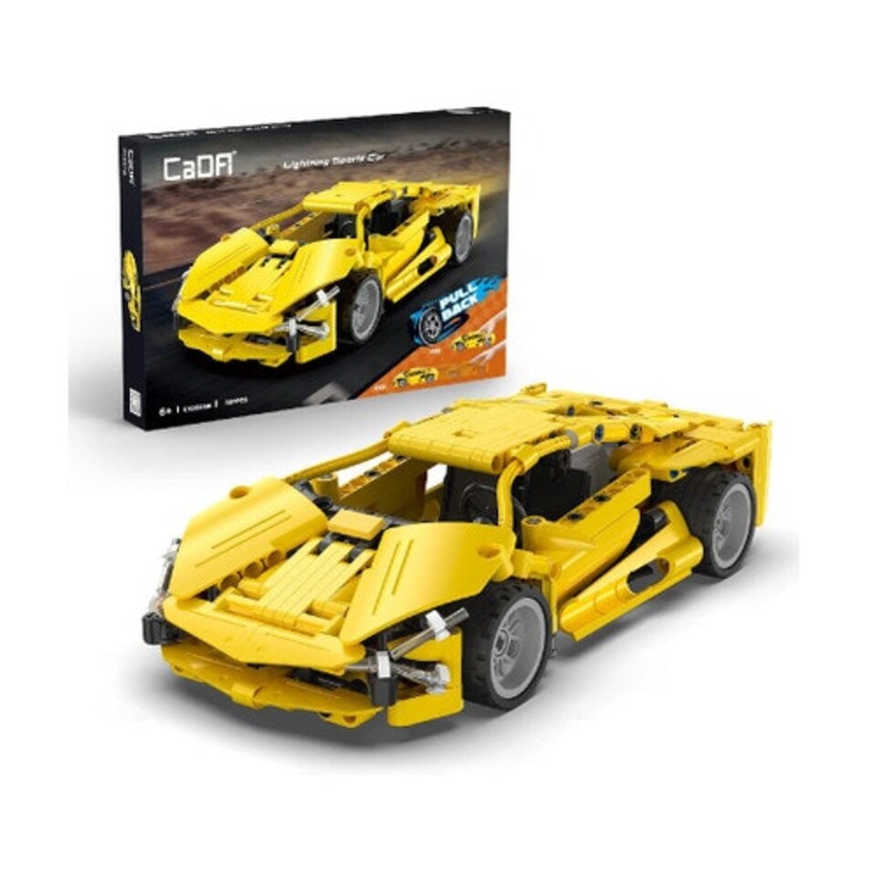 image 1 of CaDa Pull Back Lightning Sports Car Construction Set
