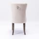 image 6 of Romsey Set of 2 Modern Velvet Dining Chairs with Knocker Ring