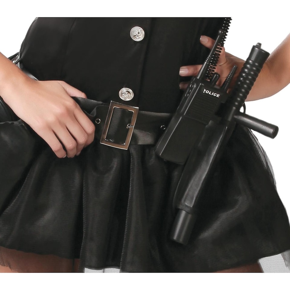 image 1 of Fiestas Guirca Womens/Ladies Police Costume | Black | Black | 14-16 | 1
