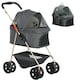 image 1 of PawHut 3-in-1 Pet stroller with Detachable Carrier for Mini Dogs, Grey