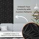 image 5 of NOVECRAFTO Diamond Effect 3D Wall Panels – 6 Sheets Covering 1.5 sqm (16.15 sqft) – Matte Interior PVC Cladding Tiles – 19.6"x19.6" Diamond Design Black