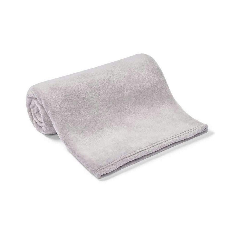Brand Lab Pet Teddy Fleece Blanket - Silver Grey - 150cm x 100cm