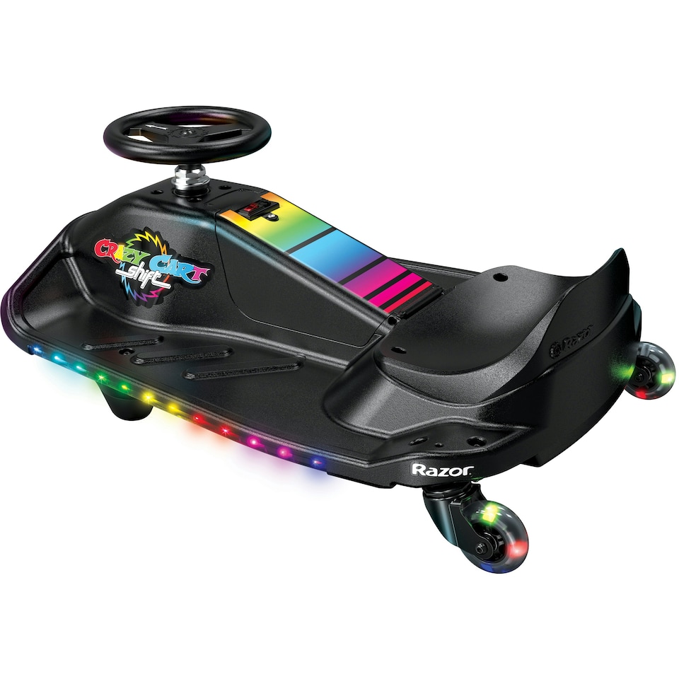 image 1 of Razor Electric Crazy Cart Shift Lightshow Drift Machine- 12 Volt