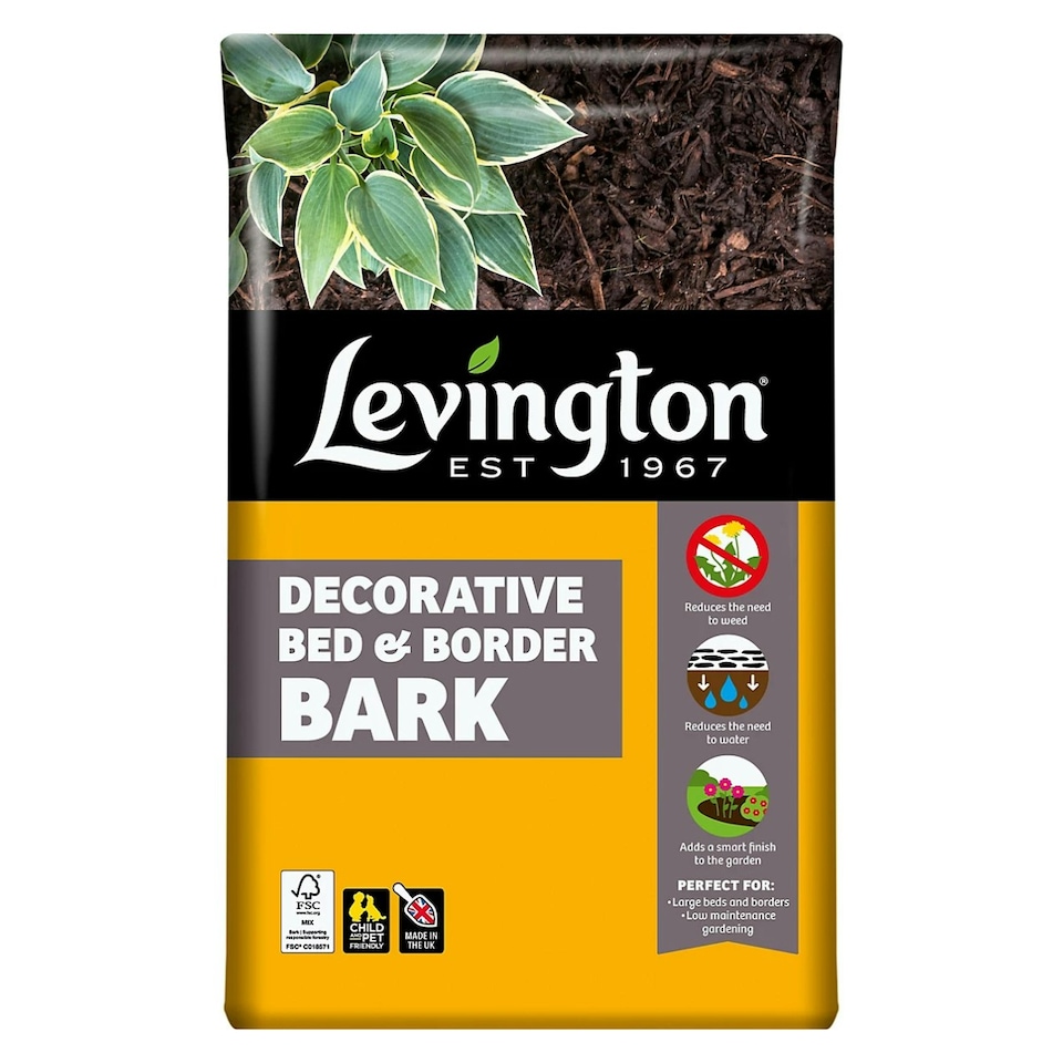 image 1 of Levington Decorative Bed & Border Bark 75L