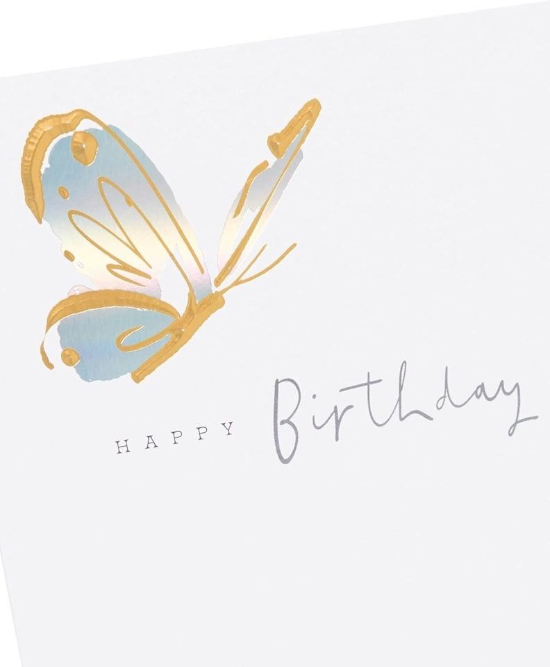 image 1 of Foil Butterfly Design From The Camden Collection Birthday Card