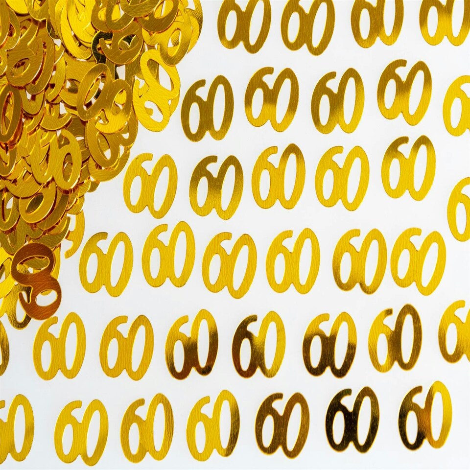 image 1 of 2 x 14g Gold 60th Confetti