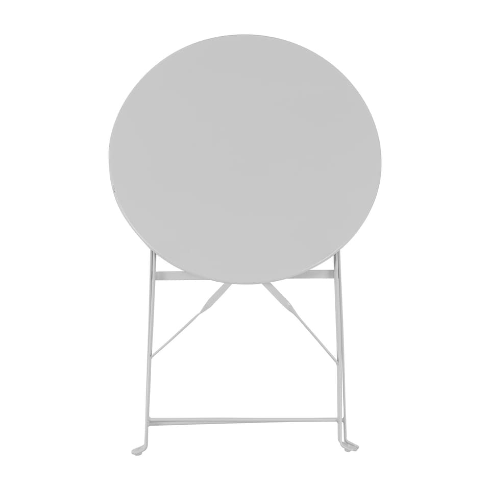 image 1 of Harbour Housewares 2 Seater Sussex Bistro Set - Round - White | White | White