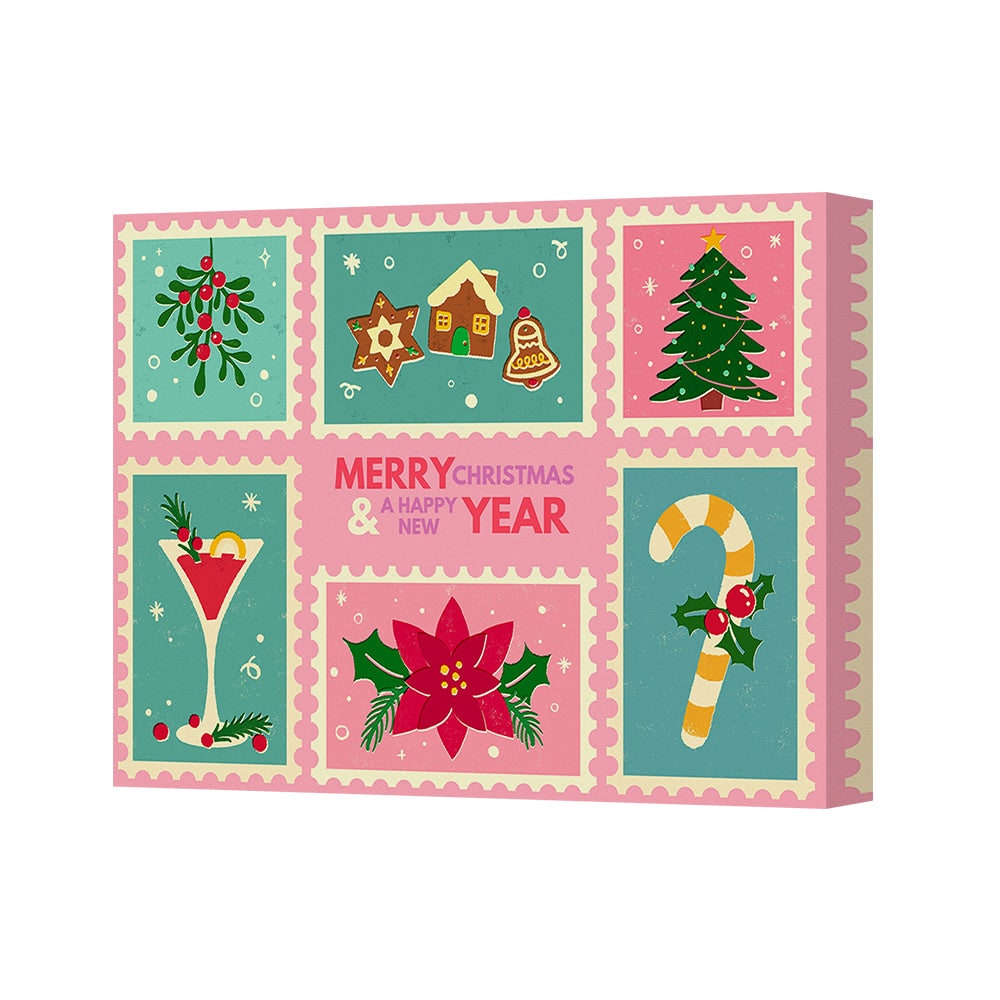 Canvas 5669 Holiday Greeting Card Set Merry Christmas And Happy New Year