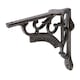 image 1 of Hammer & Tongs Ornate Iron Shelf Bracket - D150mm - Black
