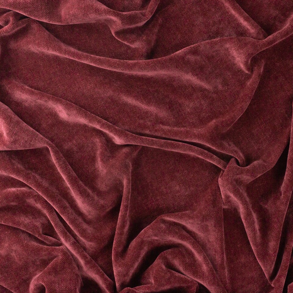image 1 of Yard Heavy Chenille Velvet Throw, Beetroot, 130 x 180cm