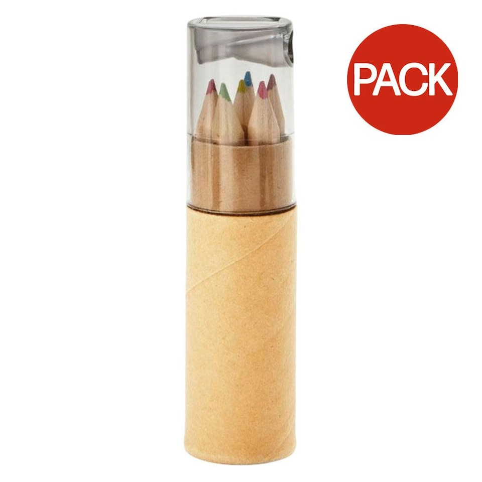 image 1 of MidOcean Petit Lambut Coloured Pencil (Pack of 6) - Transparent Grey - One Size Multi