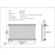 image 2 of Alpha - Black Copper Column Electric Radiator H600mm x W988mm 2 Column 900w Thermostatic WIFI