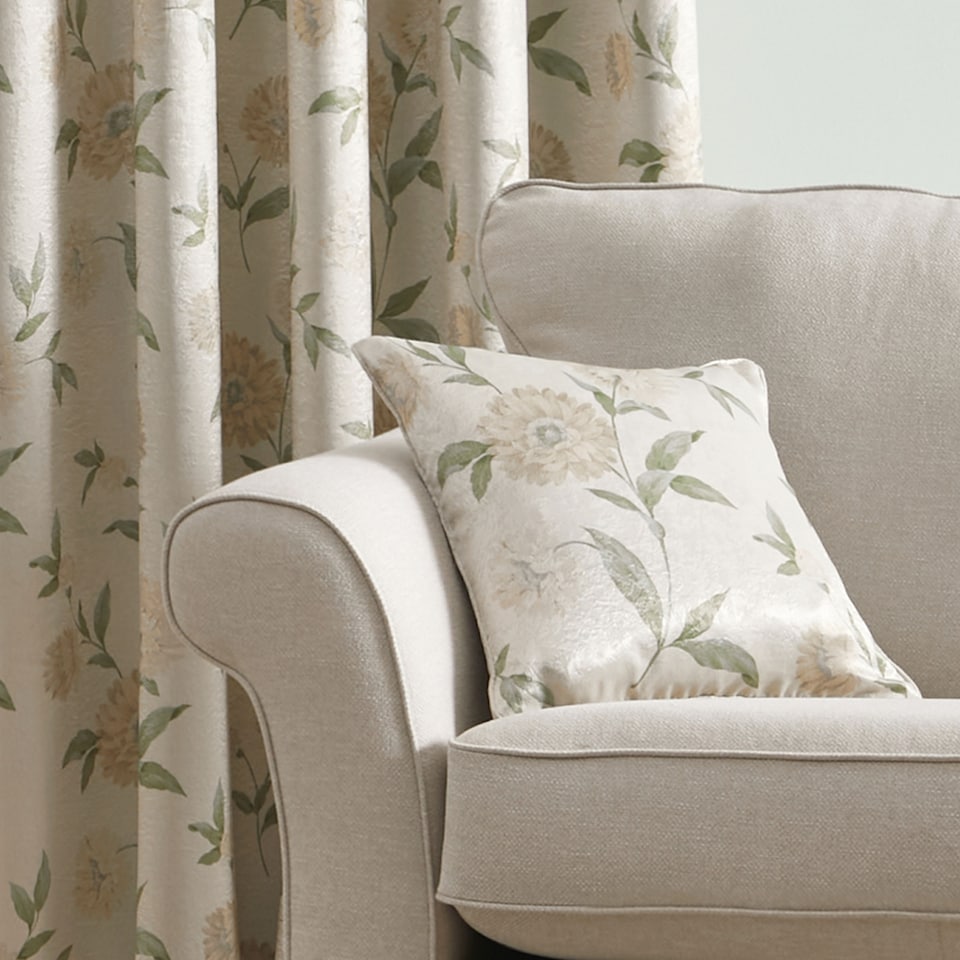 image 1 of D & D Dahlia Cushion Cover Natural