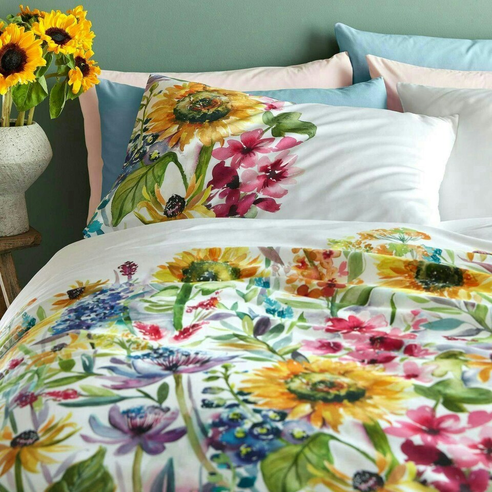 image 1 of Voyage Maison Sunflower Summer Standard Pillowcase Pair SS22