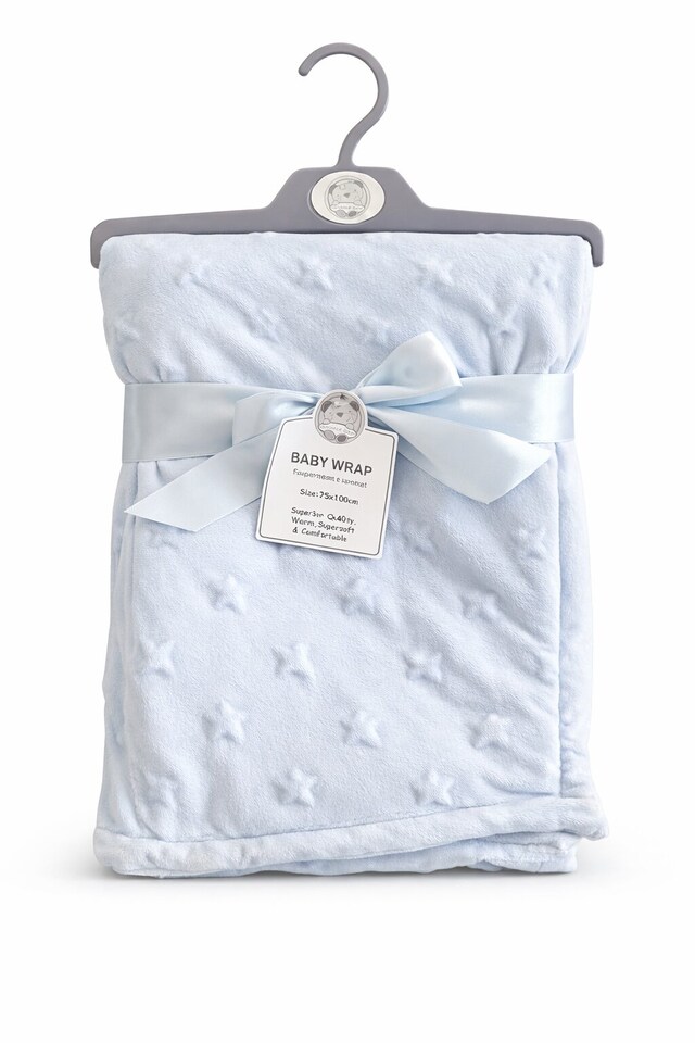 image 1 of Super Soft Baby Wrap Blanket | Cozy Newborn Swaddle Shawl (75x100cm)