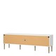 image 4 of Media TV Unit with 2 Doors 1 Drawer in White