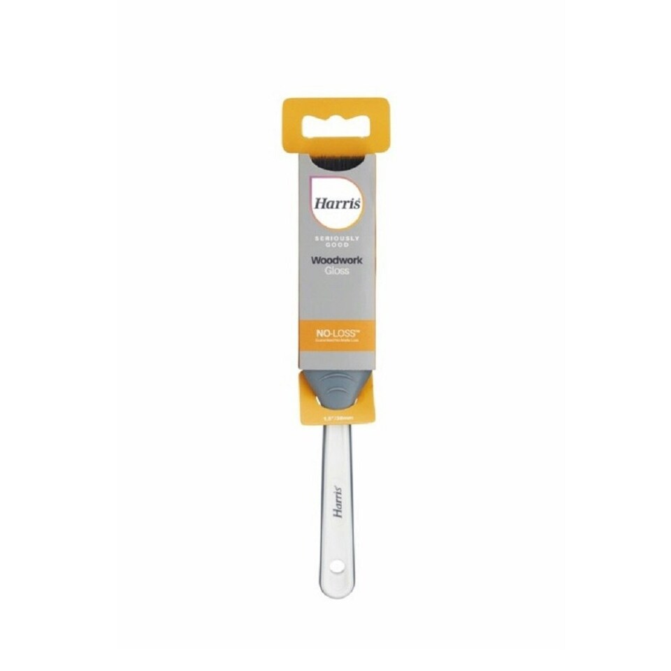 image 1 of Harris Seriously Good Woodwork Gloss Paint Brush - White/Black - 12mm