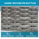 image 4 of Outsunny Patio Rattan Sun Lounger Garden Wicker Backrest Adjustable Sun Lounger