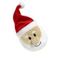 image 2 of Good Boy Santa Claus Christmas Dog Ball - White/Red - One Size