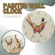 image 5 of Marco Paul 30cm Hand Painted Pheasant Clock Multi