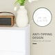 image 5 of HOMCOM Bedroom Chest of Drawers, 4 Drawers Dresser, Drawer Unit, White