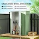image 10 of Outsunny Outdoor Storage Shed Steel Garden Shed w/ Lockable Door
