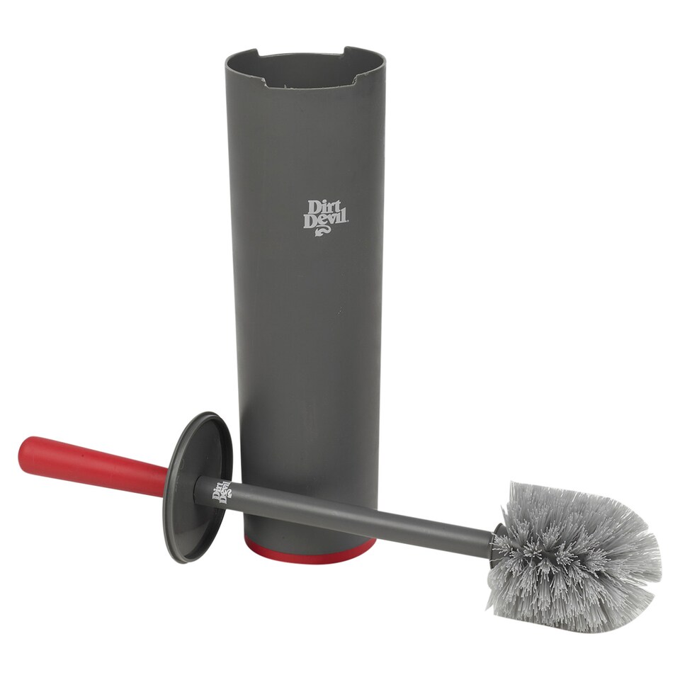image 1 of Dirt Devil Toilet Brush with Holder | Black | 2