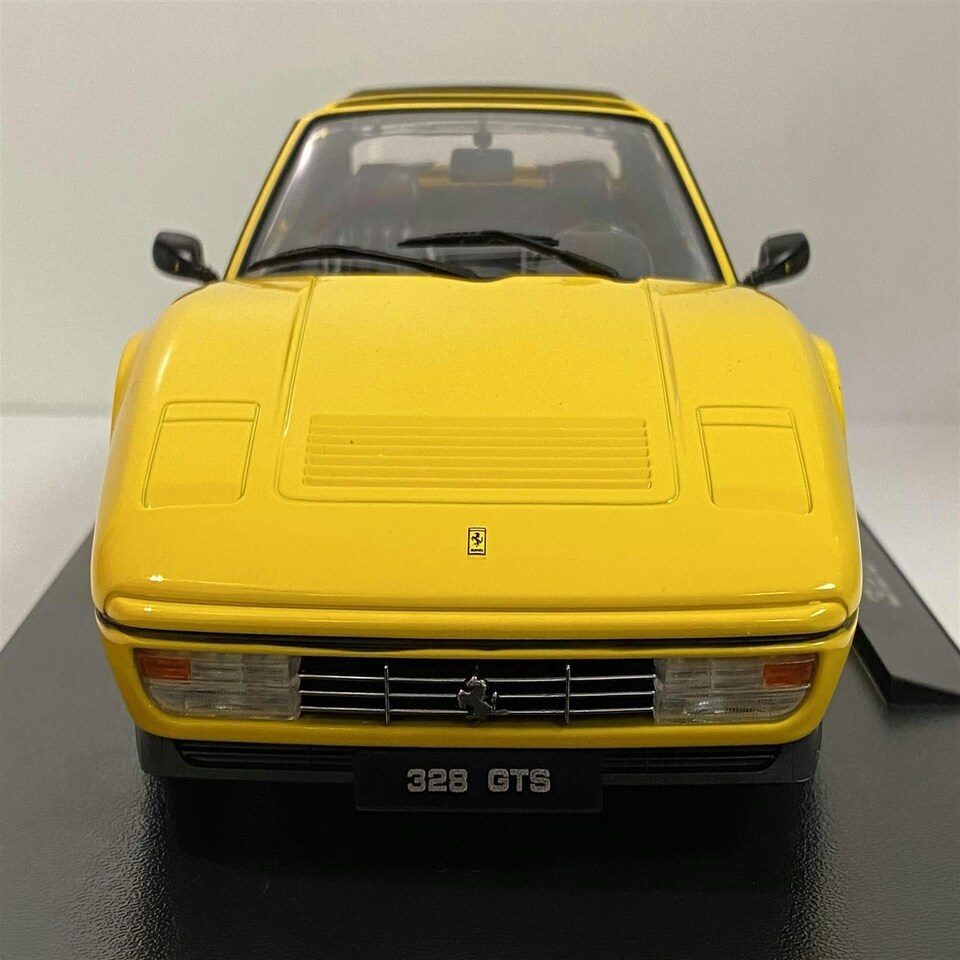 image 1 of 1985 Ferrari 328 GTS Yellow 1:18 Scale KK Scale 180552