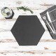image 5 of Argon Tableware 12 Piece Hexagon Slate Placemats & Coasters Set | Grey | Grey