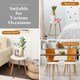 image 8 of COSTWAY Round Coffee End Table Sofa Side Table Furniture White