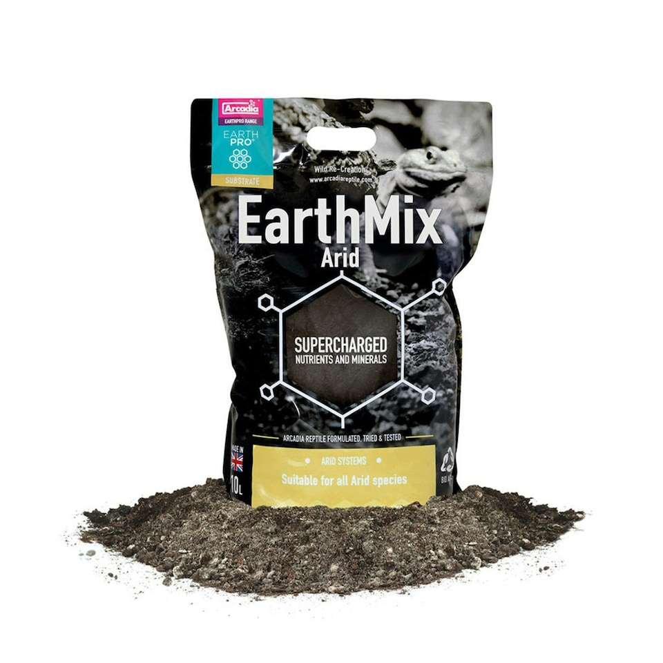 image 1 of Arcadia EarthMix & EarthMix Arid Reptile Bio Active Soil Substrate 5L N/A | Arcadia Earth Mix 5L