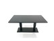 image 4 of Fimous 8 Seater Aluminium Outdoor Garden Furniture Set with Adjustable Rising Lifting Dining Table 3 Seater Sofa 2 Small Footstool Dark Grey