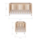 image 5 of Tutti Bambini Hygge Cot Bed - White/Light Oak