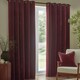 image 1 of Yard Heavy Chenille Velvet Room Darkening Eyelet Curtains | Red