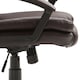 image 8 of HOMCOM Swivel Executive Office Chair Mid Back PU Leather Chair w/ Arm, Brown