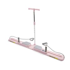 Myga Pilates Split Glider Board with Adjustable Handrail - Pink