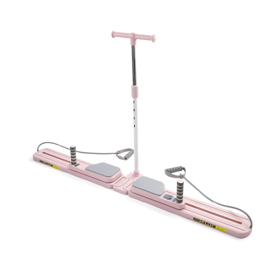 image 1 of Myga Pilates Split Glider Board with Adjustable Handrail - Pink