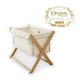 image 1 of Clair de Lune Organic Folding Crib - Cream
