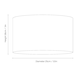 image 7 of Contemporary and Sleek Taupe Textured 10 Inch Linen Fabric Drum Lamp Shade 60w Max | Cream