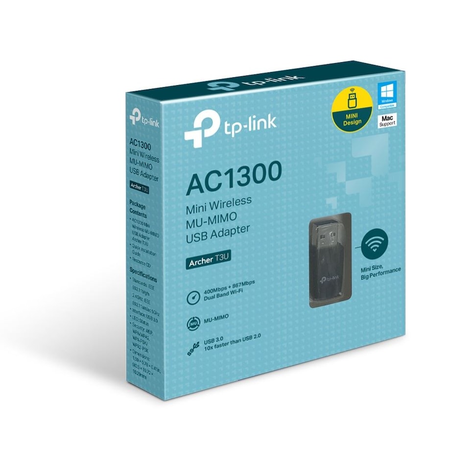 image 1 of TP-Link AC1300 Mini Wireless MU-MIMO USB WiFi Adapter