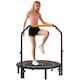 image 1 of HOMCOM Foldable Mini Fitness Trampoline with Foam Handle, Orange