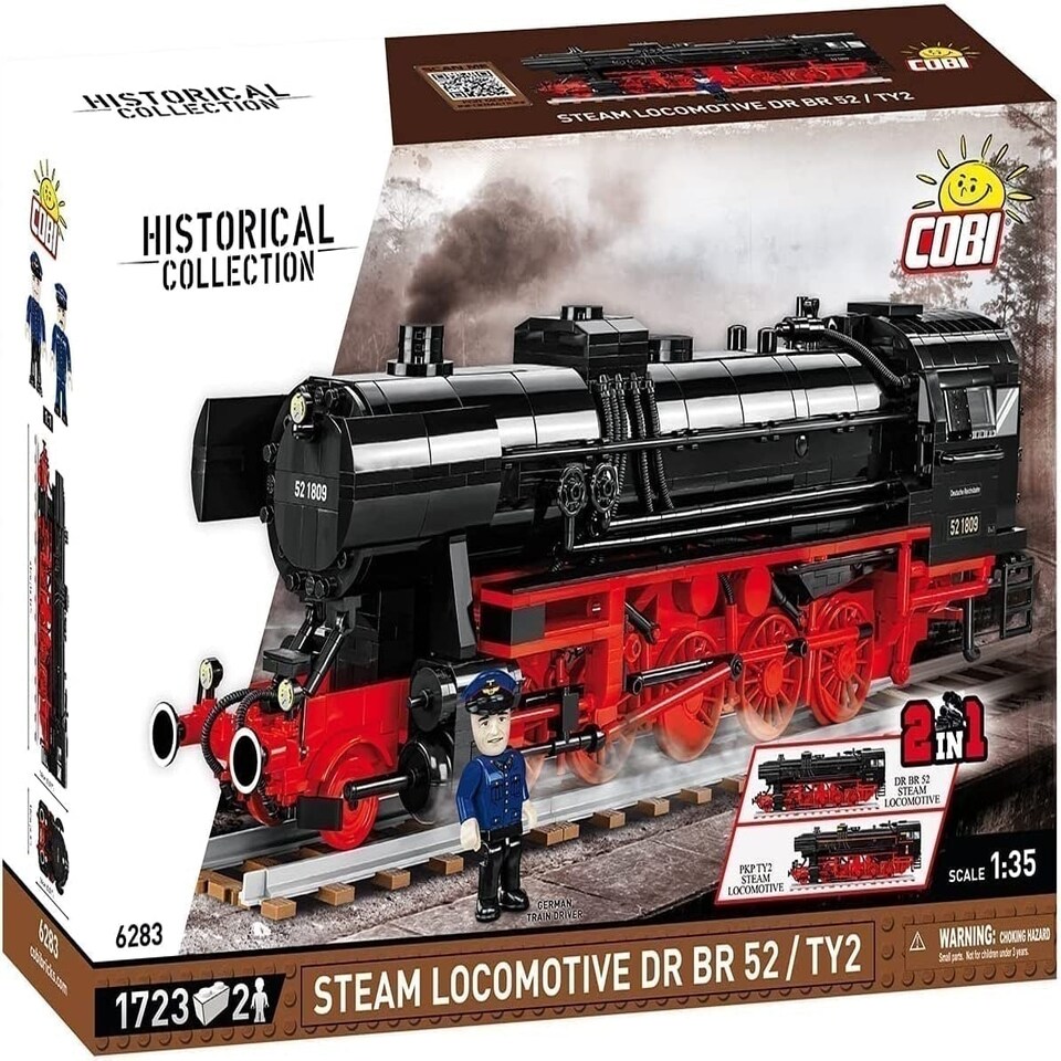 image 1 of Cobi - Historical Trains - Steam Locomotive DRB 52 (1,723 Pieces)