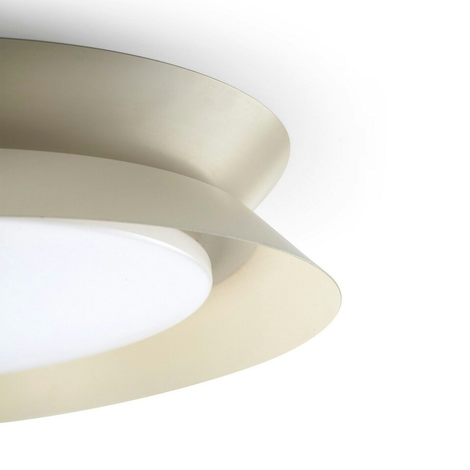 image 1 of Tender Flush Ceiling Light Light Grey 2700K