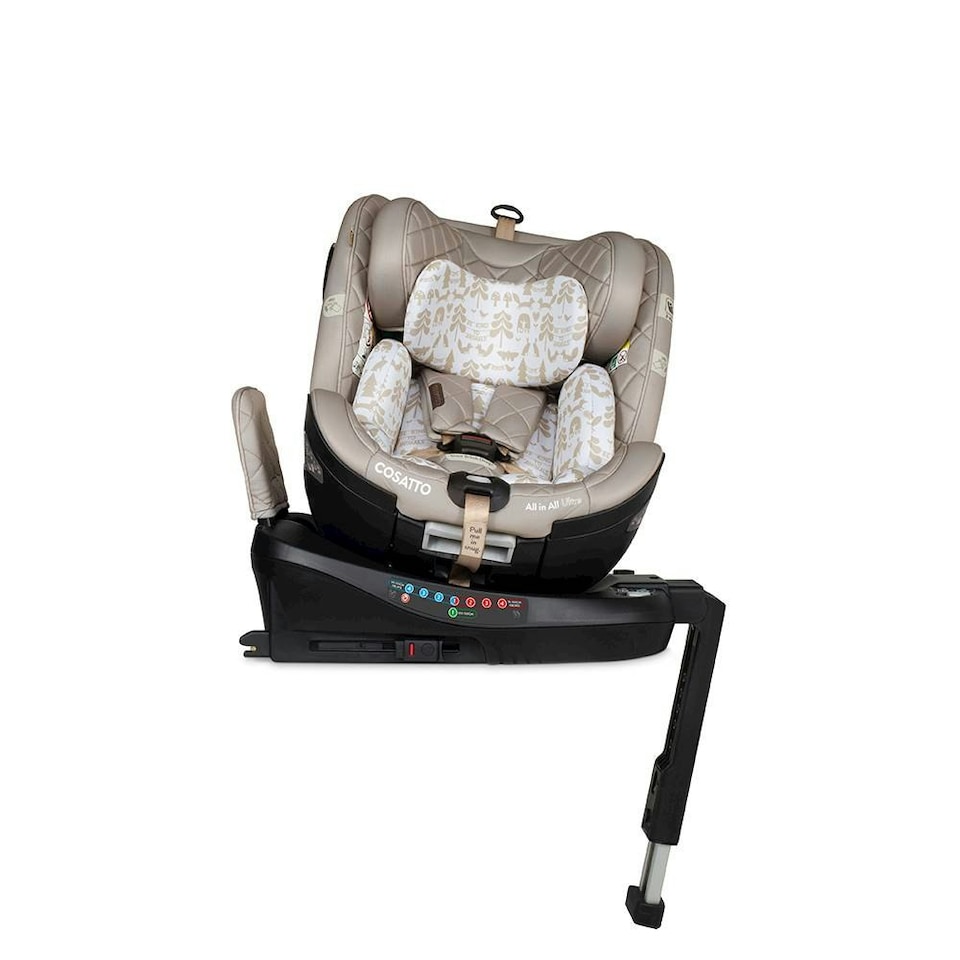 image 1 of Cosatto All in All Ultra iSize Car Seat - 360 Rotate Spin All Stage 0-36kg/0-12 Years (Whisper)