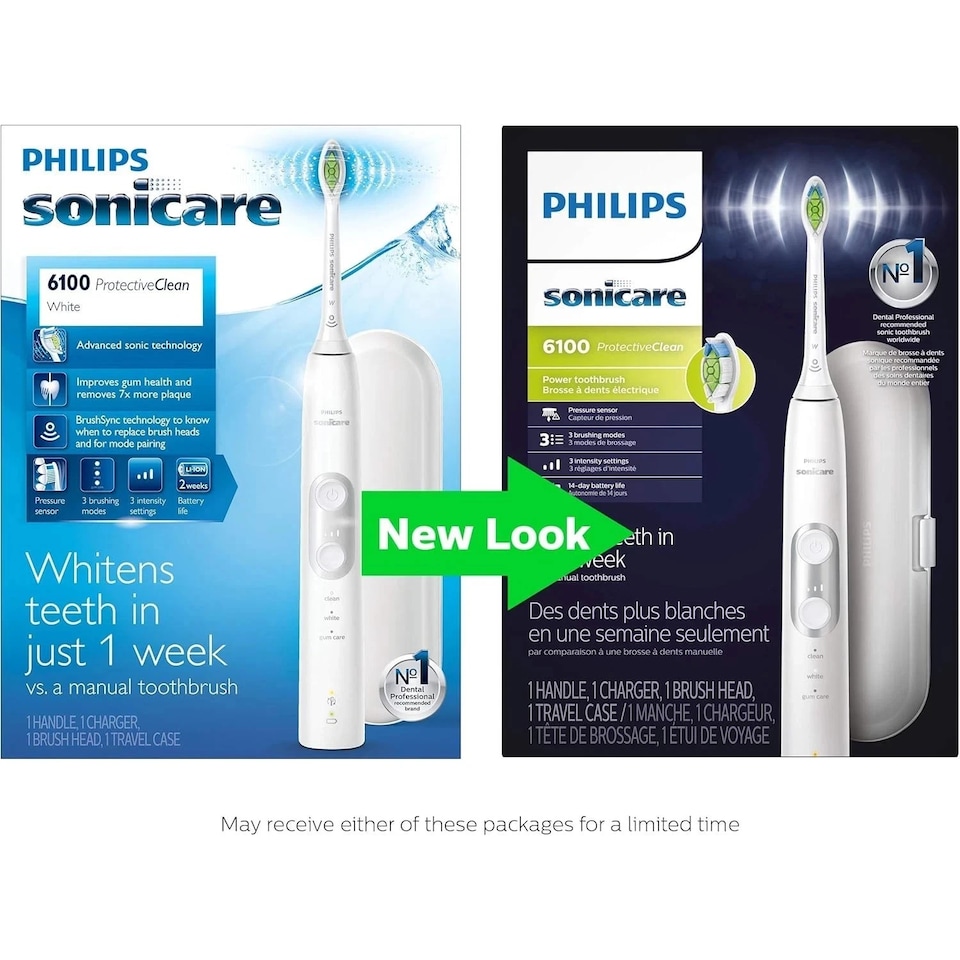 image 1 of Philips Sonicare ProtectiveClean 6100 Rechargeable Electric Toothbrush