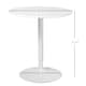 image 3 of HOMCOM Round Dining Table, Modern Kitchen Table with Steel Base, Non-slip Foot Pad for Living Room, Dining Room, White